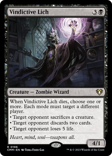 Vindictive Lich [Commander Masters]