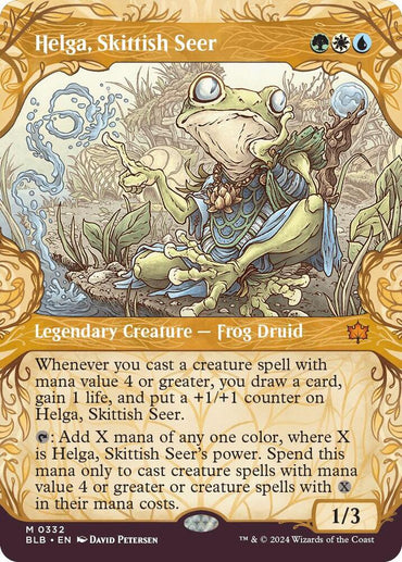 Helga, Skittish Seer (Showcase) [Bloomburrow]