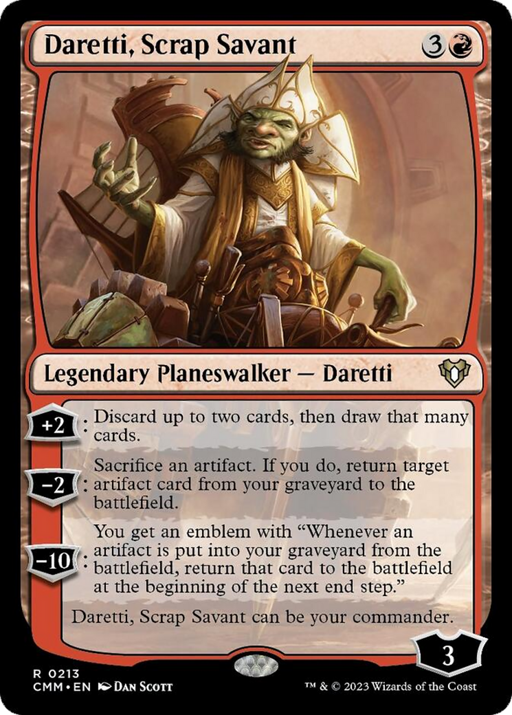 Daretti, Scrap Savant [Commander Masters]