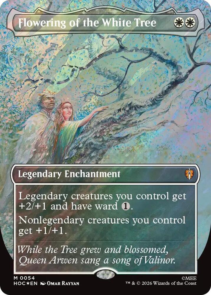 Flowering of the White Tree (Borderless) (Surge Foil) [The Hobbit: Eternal-Legal]
