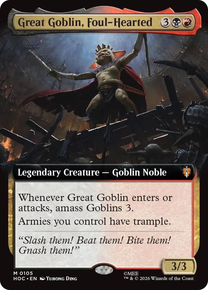 Great Goblin, Foul-Hearted (Extended Art) [The Hobbit: Eternal-Legal]
