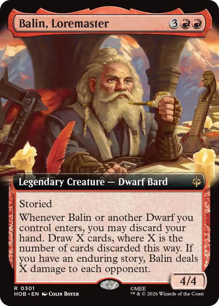 Balin, Loremaster (Extended Art) [The Hobbit]
