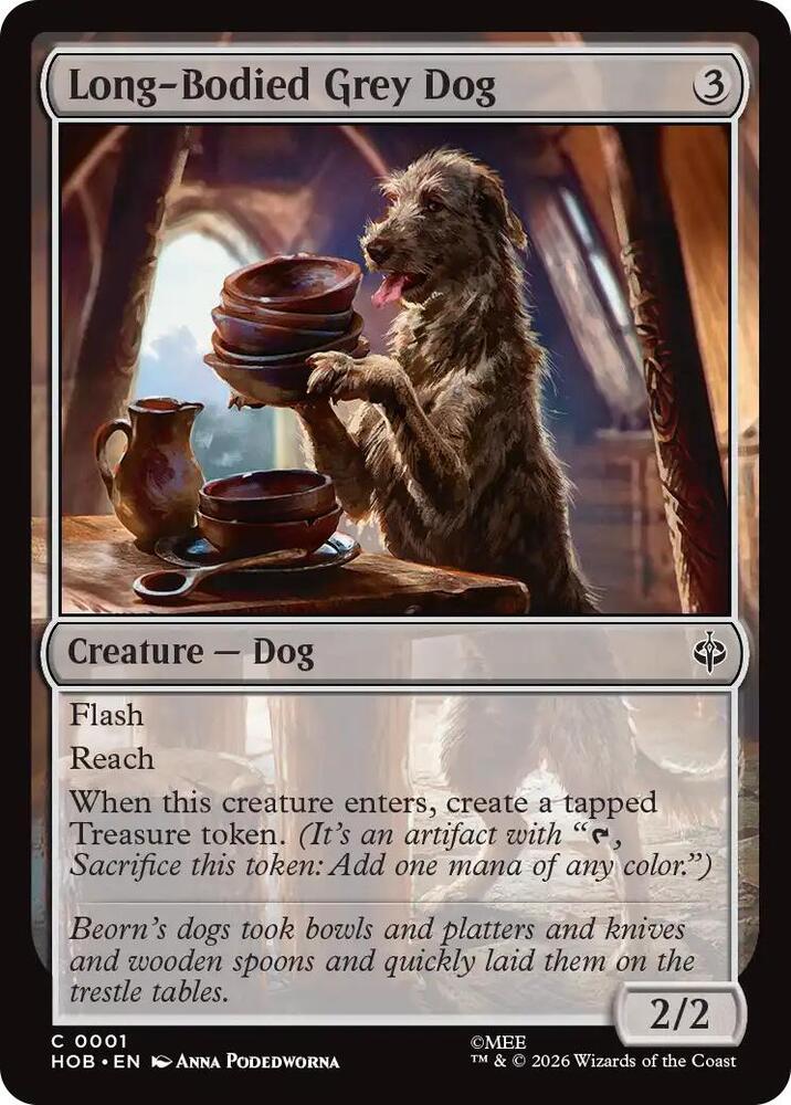 Long-Bodied Grey Dog [The Hobbit]