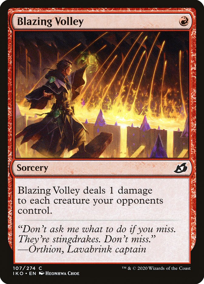 Blazing Volley [Ikoria: Lair of Behemoths]