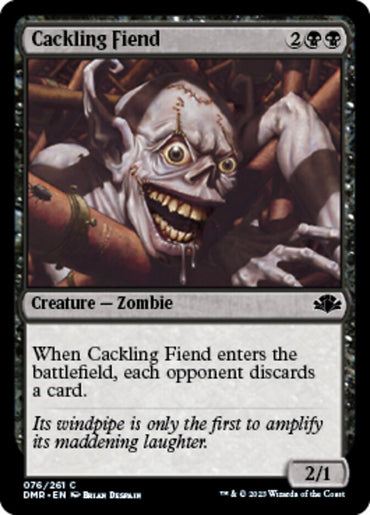 Cackling Fiend [Dominaria Remastered]