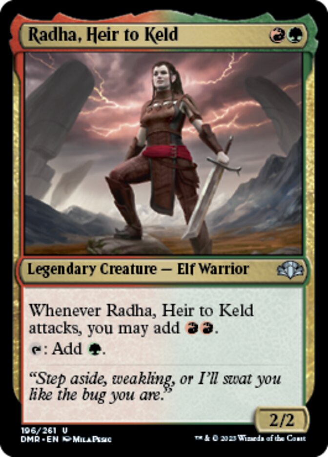 Radha, Heir to Keld [Dominaria Remastered]