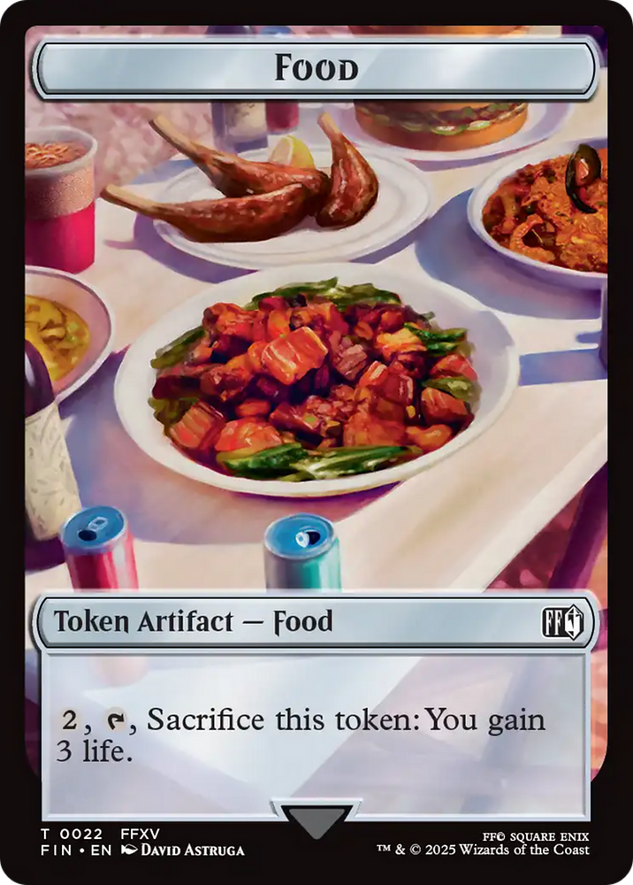 Hero (0003) // Food Double-Sided Token [FINAL FANTASY Tokens]